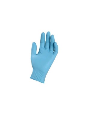 GUANTI NITRILE AZZURRI M 100PZ