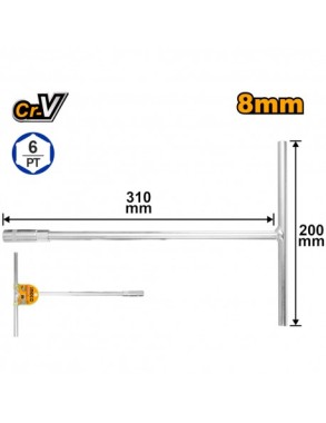 CHIAVE A T DA 8 MM