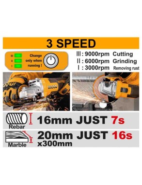 SMERIGLIATRICE ANGOLARE 20V...